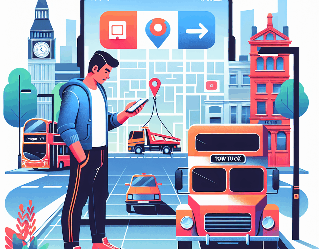 How to Book a Towing Truck with a Mobile App in London