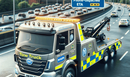 Manchester M60 tow truck ETA